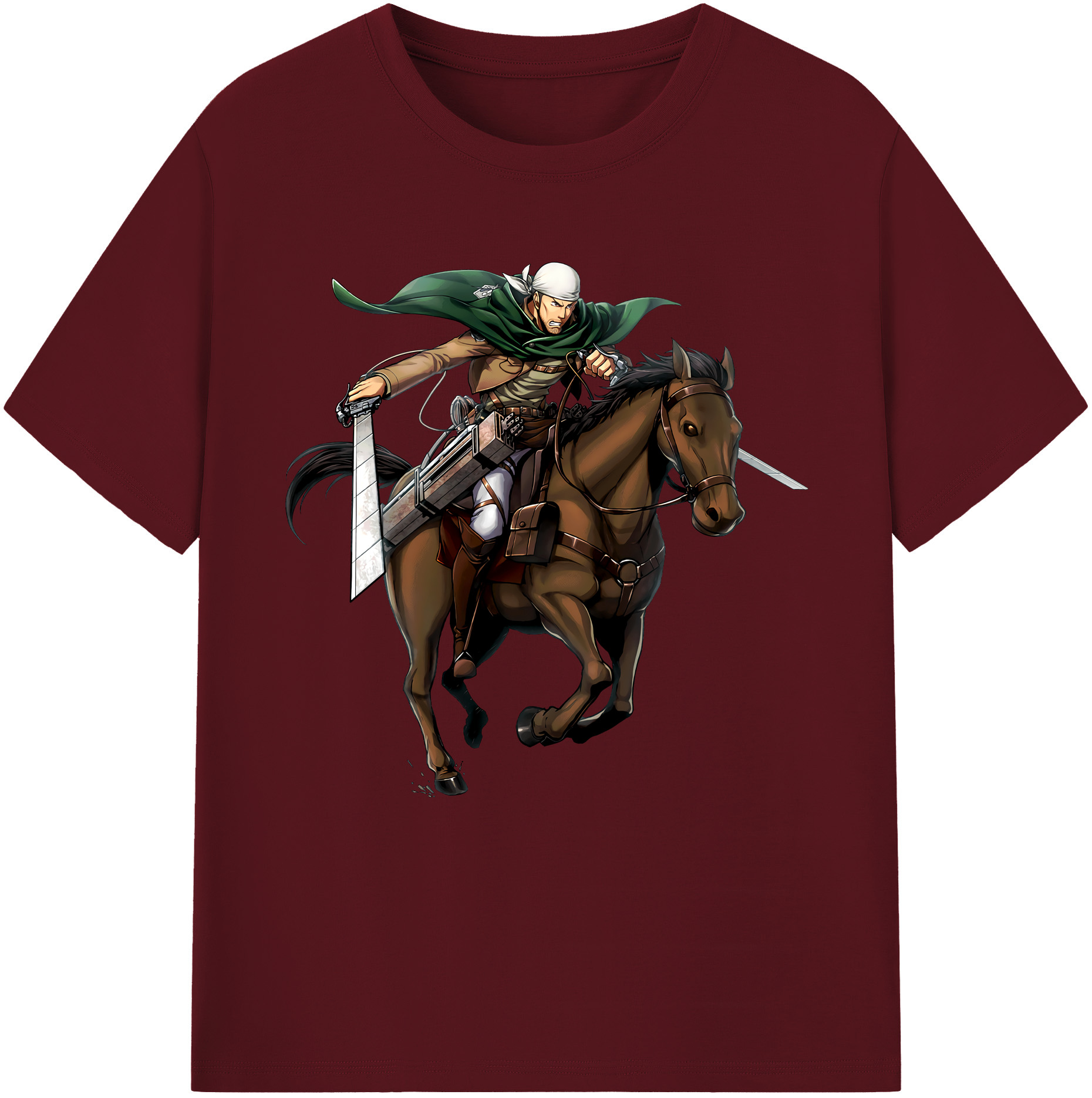 （画像用） 進撃の巨人 Attack on Titan 綿100％半袖Tシャツ（フロントプリント）
